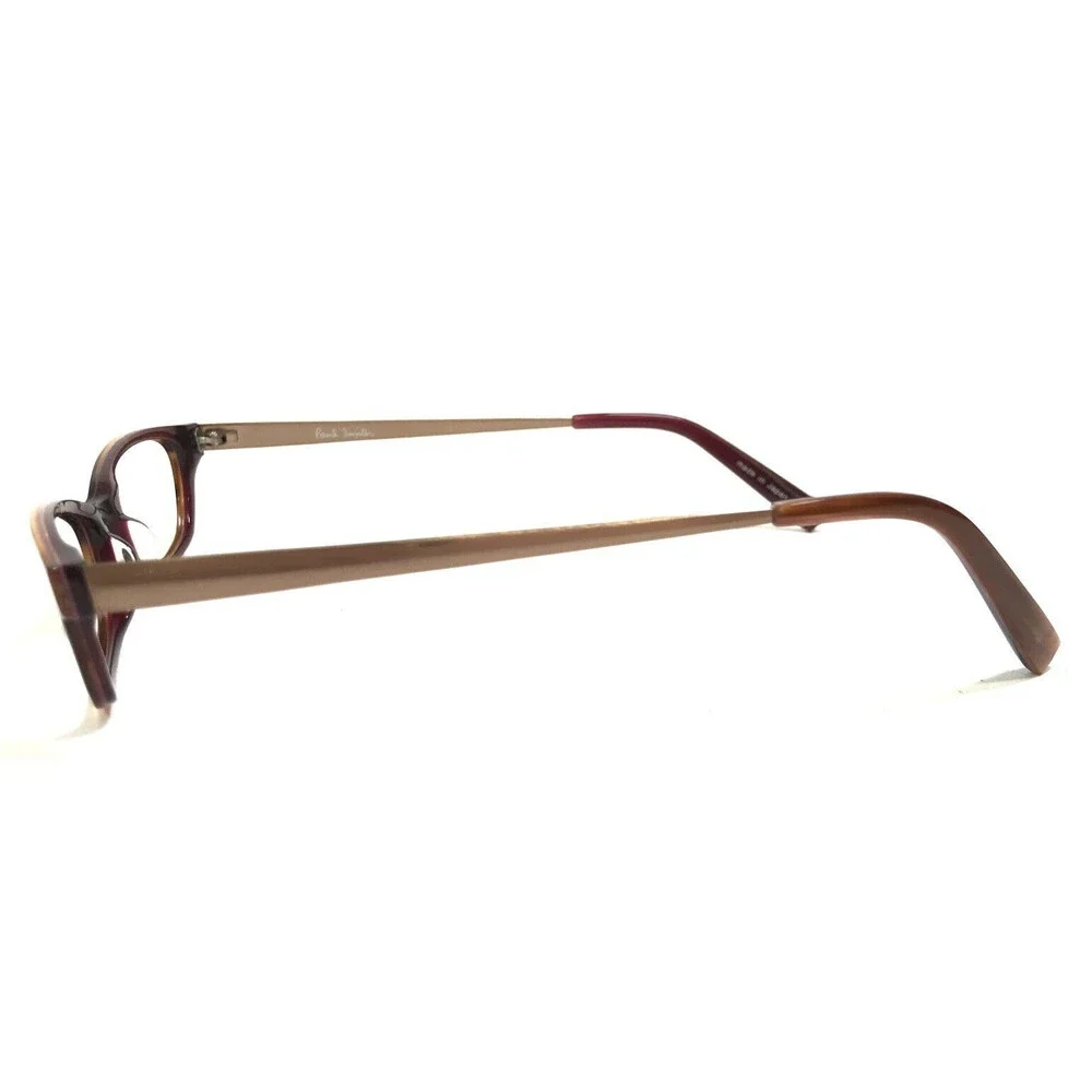 Paul Smith Eyeglasses Frames PS-268 SYGA Brown Horn Gold Cat Eye 47-16-140
